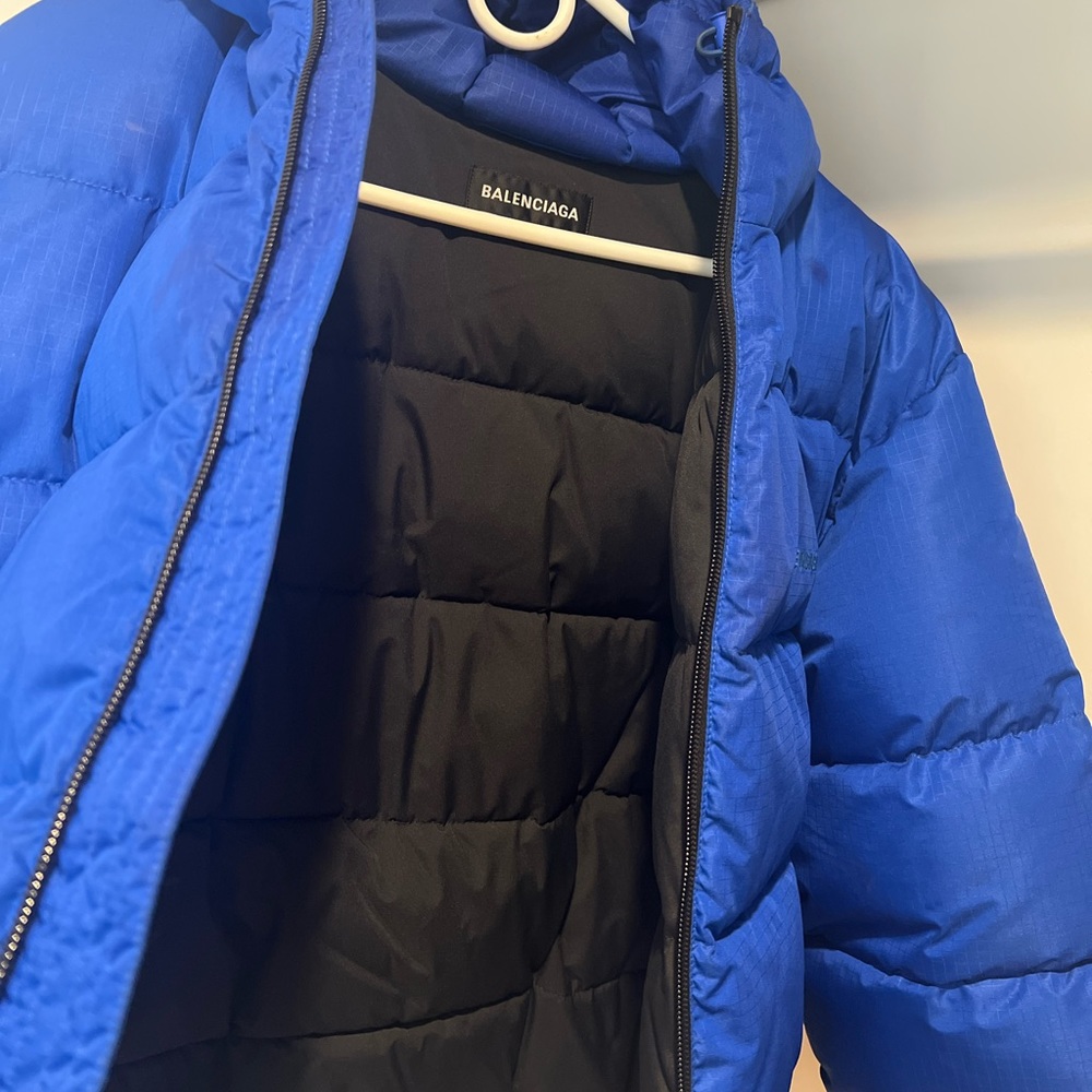 Balenciaga Blue Puffer Jacket 2020